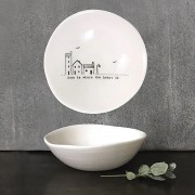 Porcelain Medium Bowl - Home Is Where Heart Is